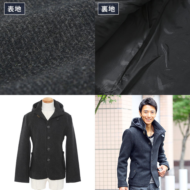 極美品　セオリー　フード付き　スタンドカラーコート SENSE OF PLACE｜スタンドカラーロングコート | Rakuten Fashion