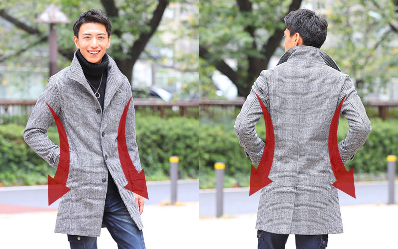 ミッソーニ　総柄ノーカラーコート　トリミング　ウール　ナイロン　イタリア製 ウール混イタリアンカラーロングコート｜MENZ-STYLE Yahoo