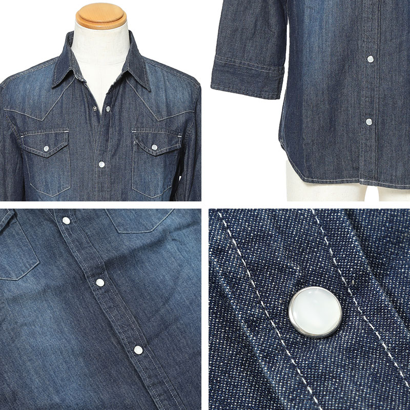 ダークデニム シャツとパンツのセット 61-32315-d.jpg