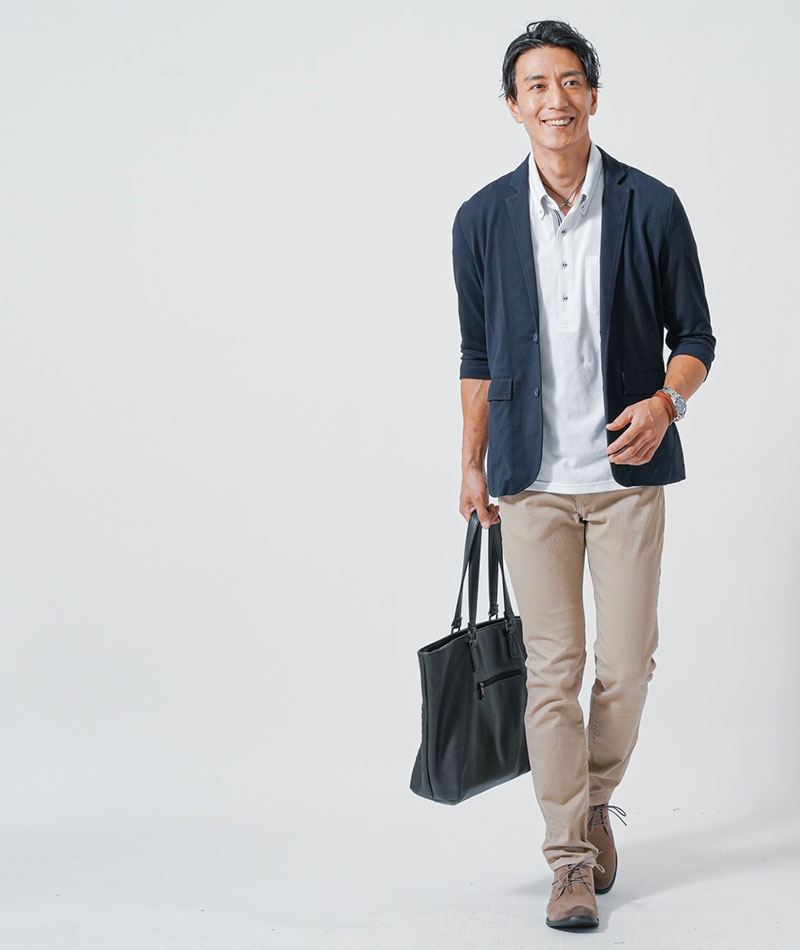 クールマックス素材ドライ加工アーガイル半袖ポロシャツ