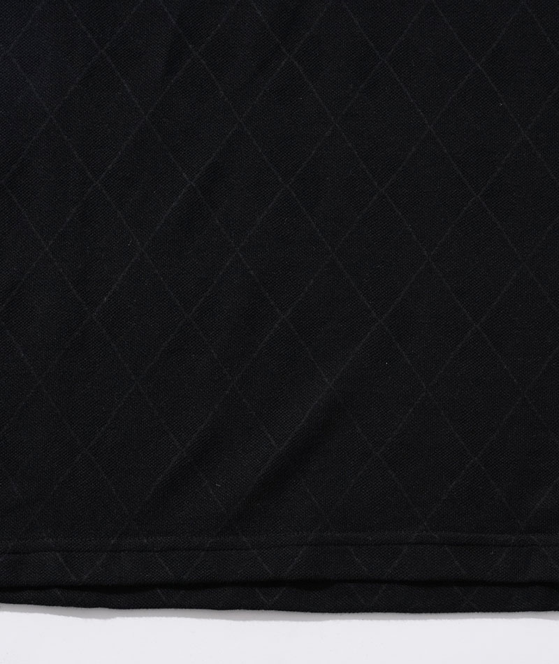 クールマックス素材ドライ加工アーガイル半袖ポロシャツ