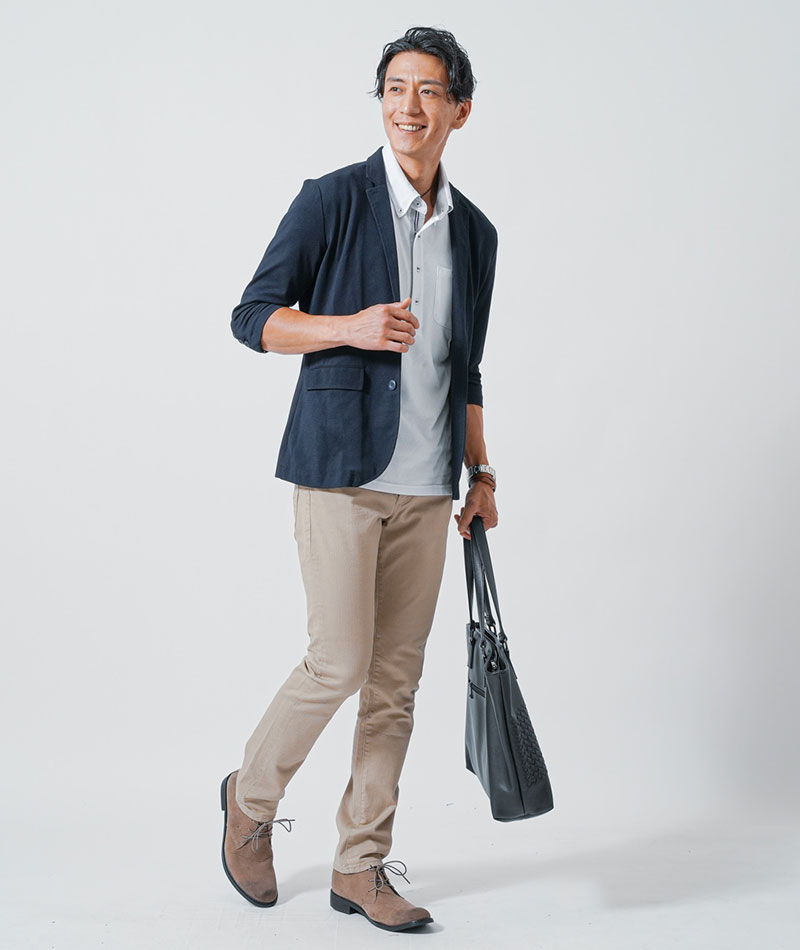 クールマックス素材ドライ加工アーガイル半袖ポロシャツ