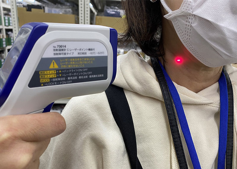 検温の様子
