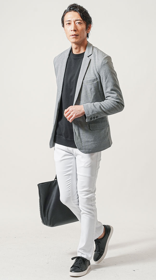 テーラードジャケットに合うおすすめ靴のメンズコーディネート