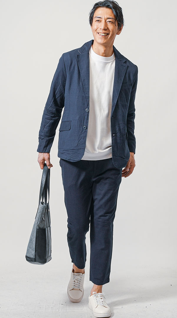 テーラードジャケットに合うおすすめ靴のメンズコーディネート